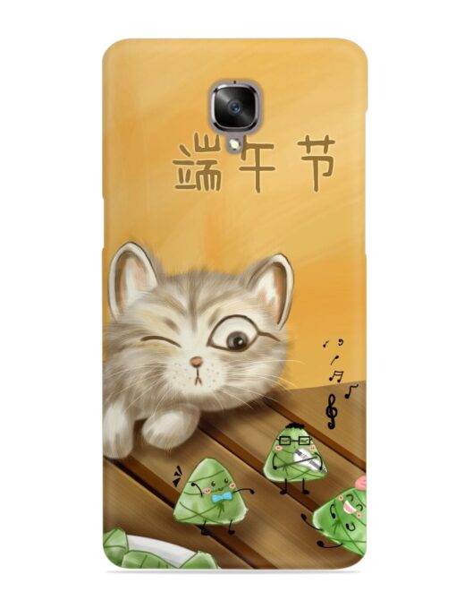 Cat Scorpion Dancing Snap Case for Oneplus 3T Zapvi