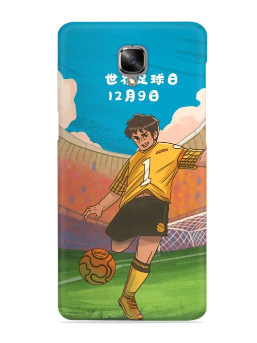 Soccer Kick Snap Case for Oneplus 3T Zapvi