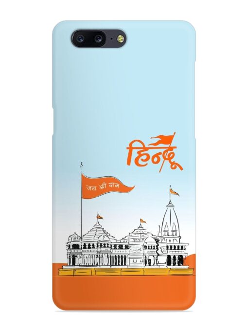 Ram Mandir Hindu Snap Case for Oneplus 5 Zapvi