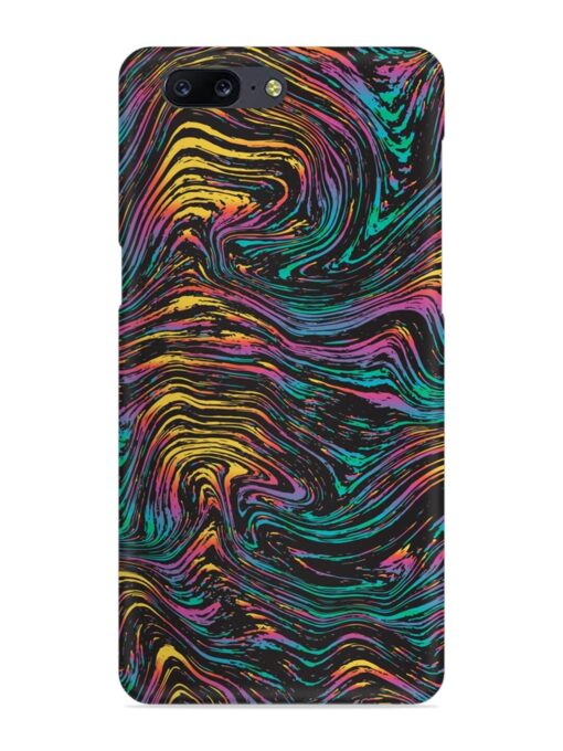 Abstract Liquid Colors Snap Case for Oneplus 5 Zapvi