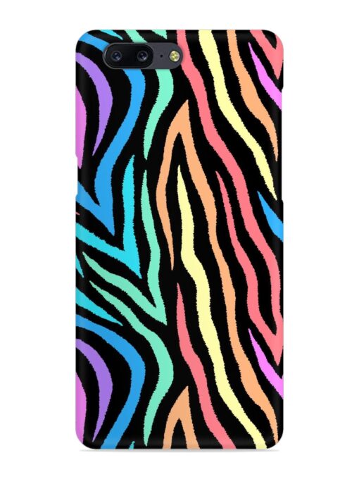 Colorful Abstract Zebra Snap Case for Oneplus 5 Zapvi