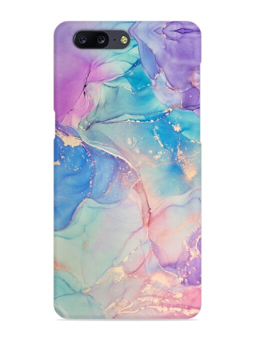 Alcohol Ink Colors Snap Case for Oneplus 5 Zapvi