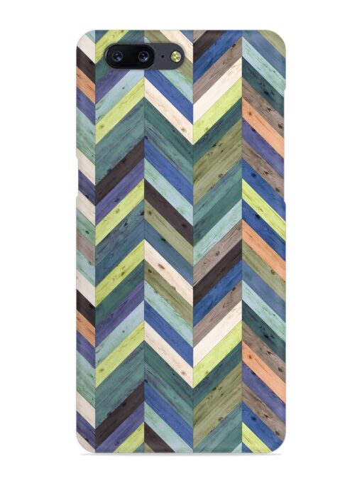 Chevron Random Color Snap Case for Oneplus 5 Zapvi