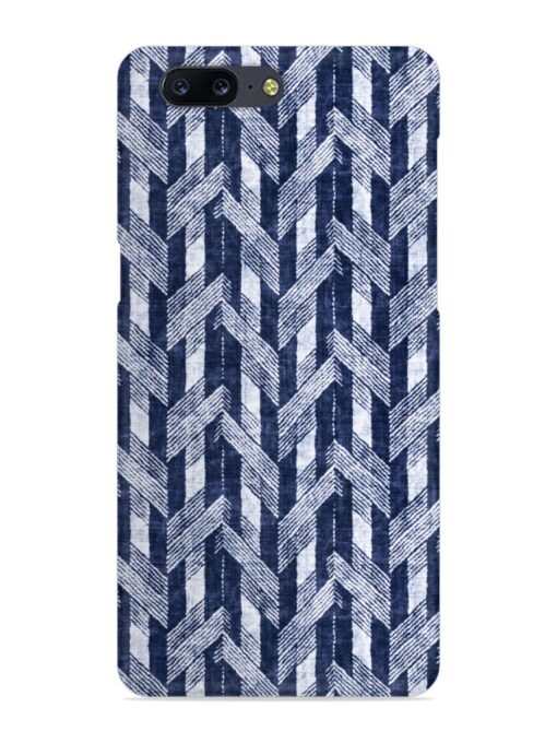 Abstract Herringbone Motif Snap Case for Oneplus 5 Zapvi