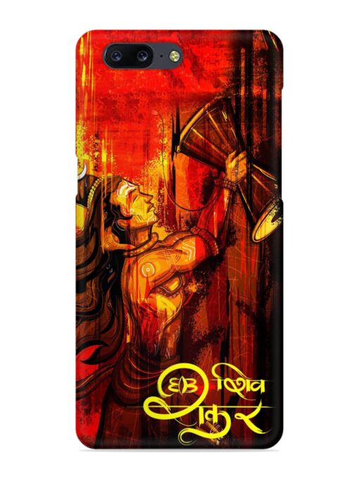 Illustration Lord Shiva Snap Case for Oneplus 5 Zapvi