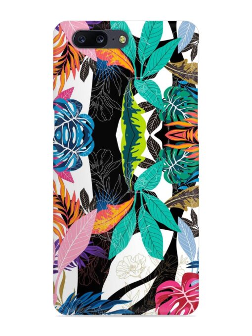 Floral Pattern Bright Snap Case for Oneplus 5 Zapvi