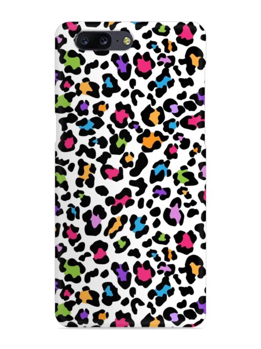 Seamless Leopard Pattern Snap Case for Oneplus 5 Zapvi