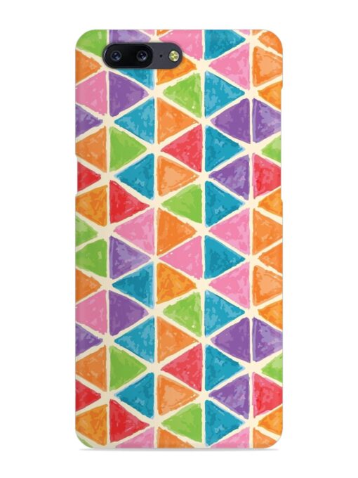 Seamless Colorful Isometric Snap Case for Oneplus 5 Zapvi