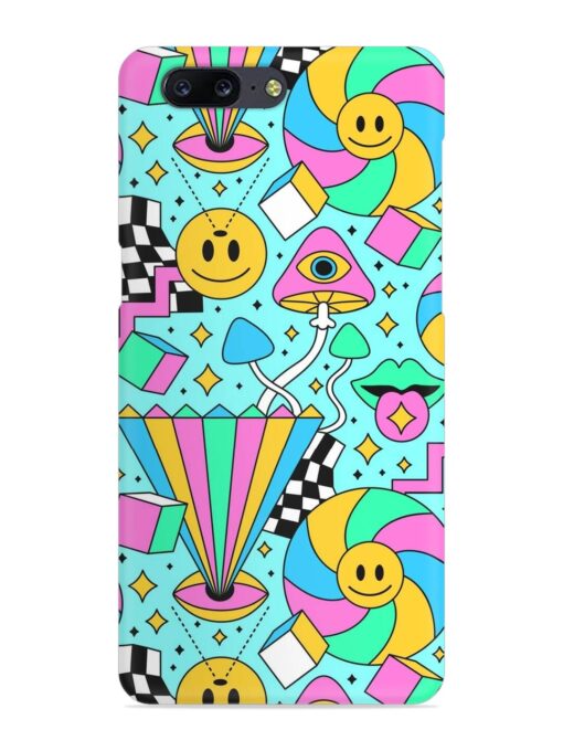 Trippy Rainbow 60S Snap Case for Oneplus 5 Zapvi