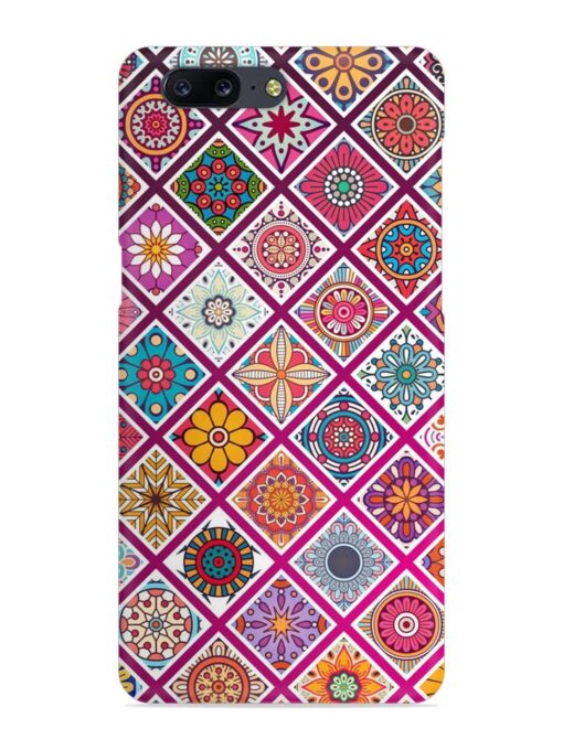 Seamless Tile Pattern Snap Case for Oneplus 5 Zapvi