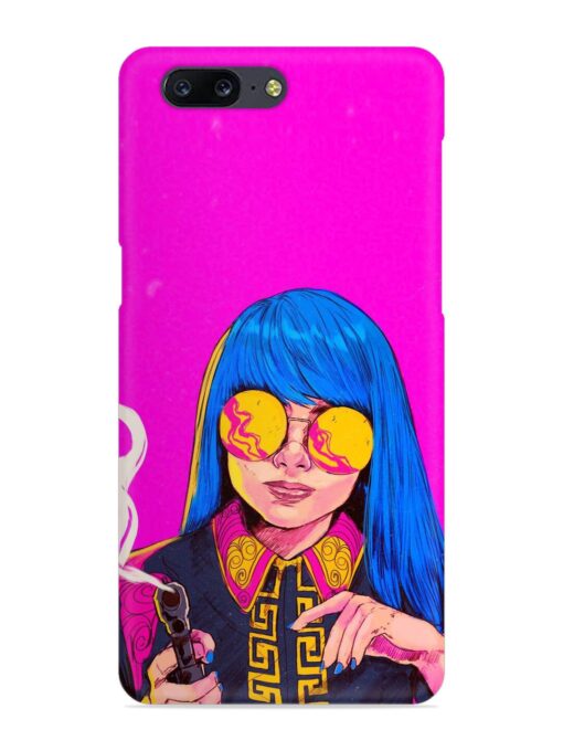 Aesthetic Anime Girl Snap Case for Oneplus 5 Zapvi