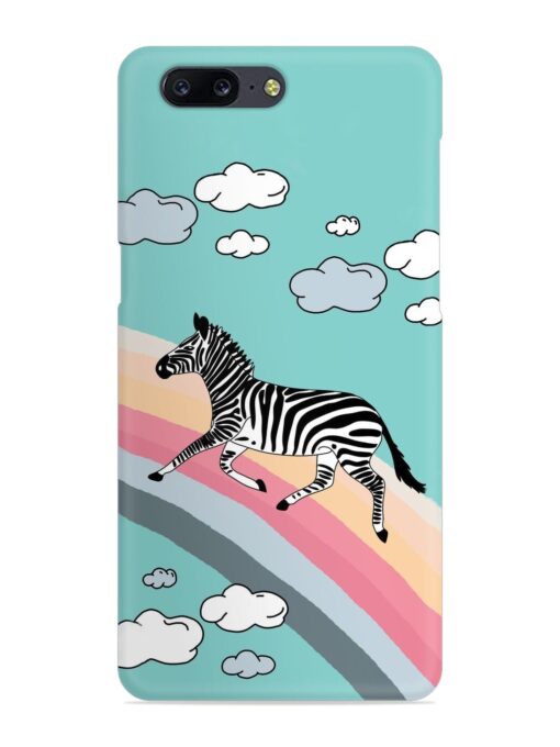 Running Zebra Snap Case for Oneplus 5 Zapvi