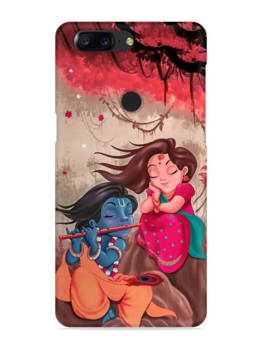 Radhe Krishna Water Art Snap Case for Oneplus 5T Zapvi