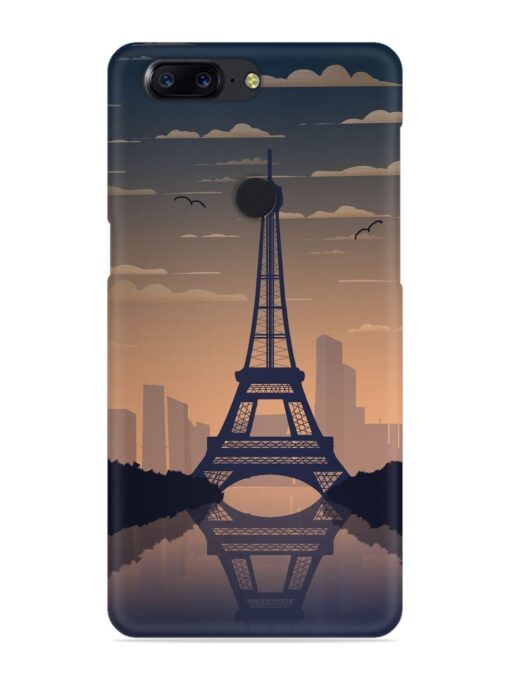 France Paris Eiffel Tower Gradient Snap Case for Oneplus 5T Zapvi