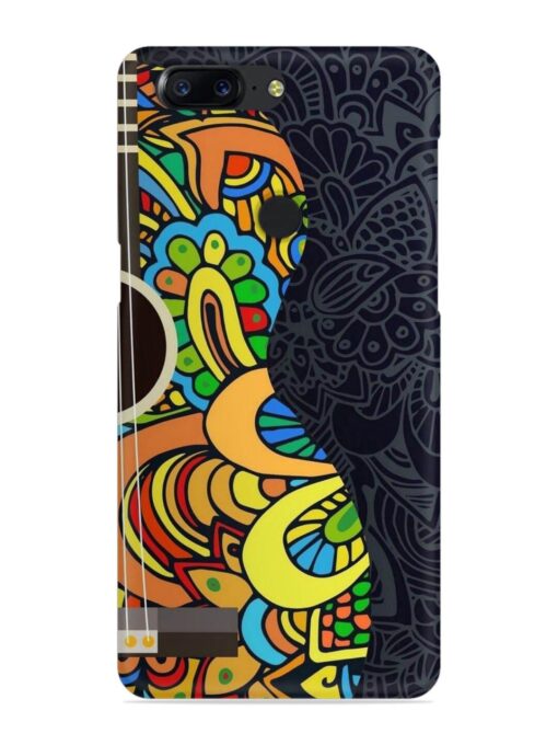 Guitar Vector Art Snap Case for Oneplus 5T Zapvi