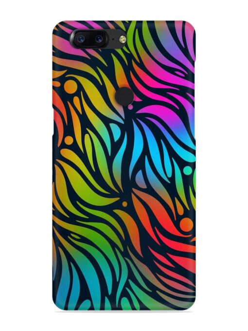 Abstract Leaf Design Snap Case for Oneplus 5T Zapvi