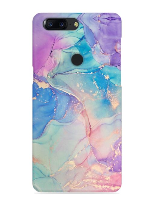 Alcohol Ink Colors Snap Case for Oneplus 5T Zapvi