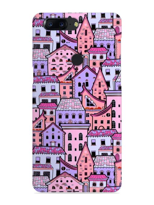 Seamless Pattern Houses Snap Case for Oneplus 5T Zapvi