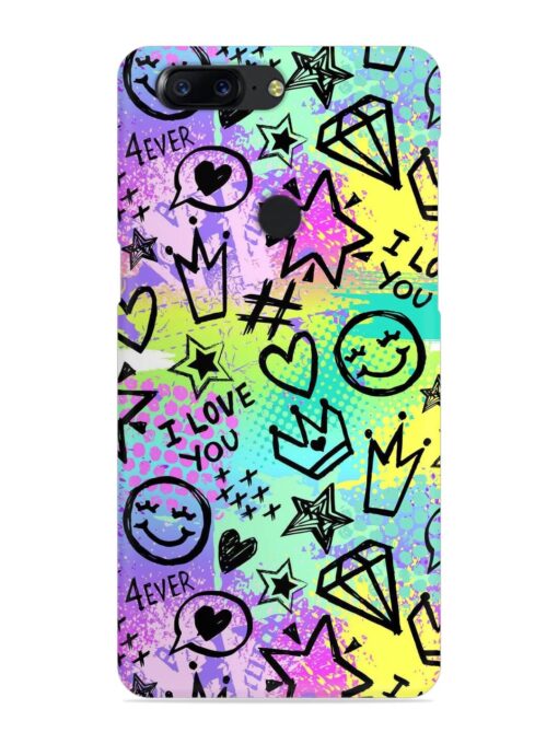 Bright Seamless Pattern Snap Case for Oneplus 5T Zapvi