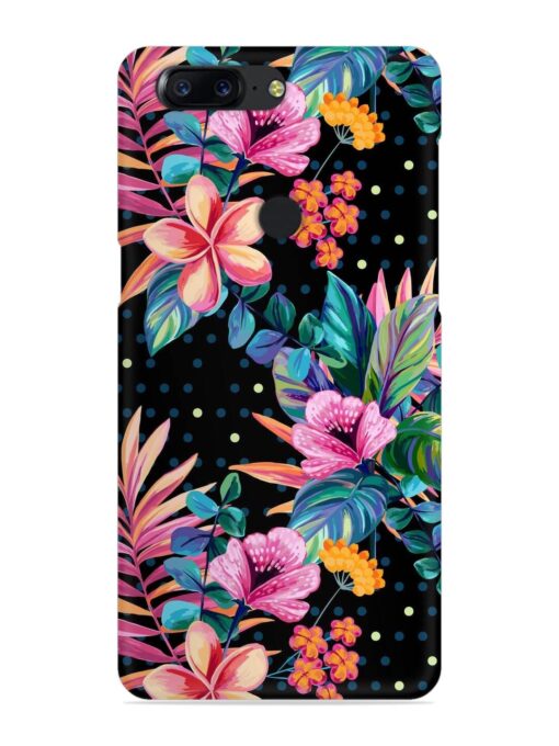 Seamless Floral Pattern Snap Case for Oneplus 5T Zapvi