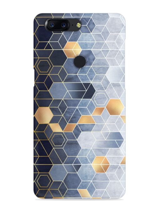 Geometric Abstraction Hexagons Snap Case for Oneplus 5T Zapvi