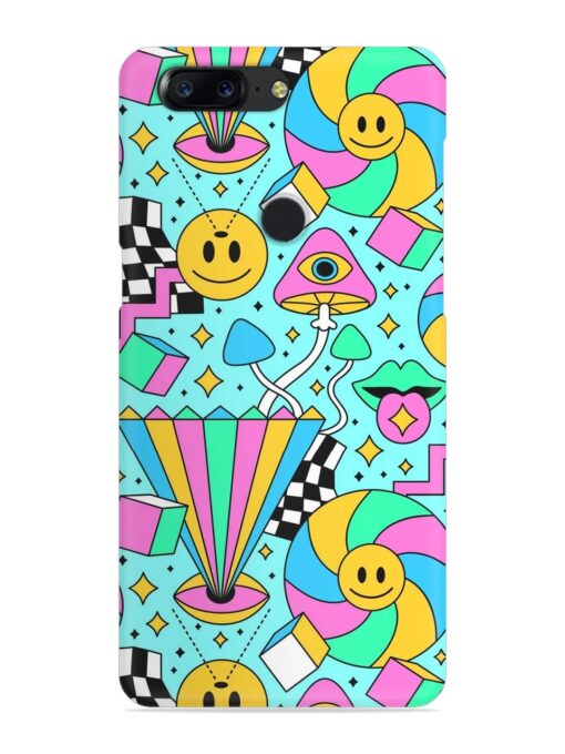 Trippy Rainbow 60S Snap Case for Oneplus 5T Zapvi