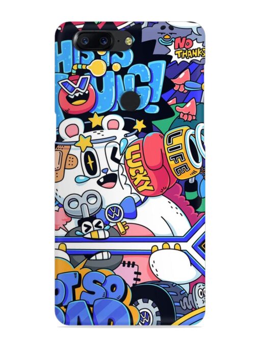 Universal Doodle Snap Case for Oneplus 5T Zapvi