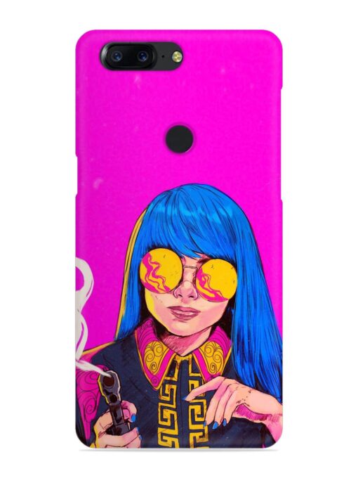 Aesthetic Anime Girl Snap Case for Oneplus 5T Zapvi