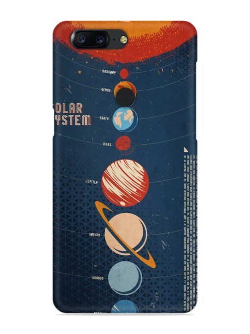 Solar System Vector Snap Case for Oneplus 5T Zapvi