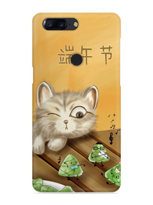 Cat Scorpion Dancing Snap Case for Oneplus 5T Zapvi