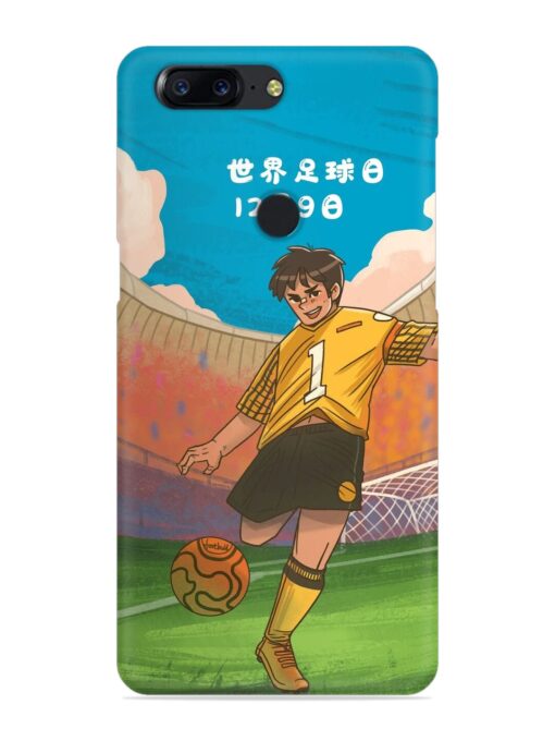 Soccer Kick Snap Case for Oneplus 5T Zapvi