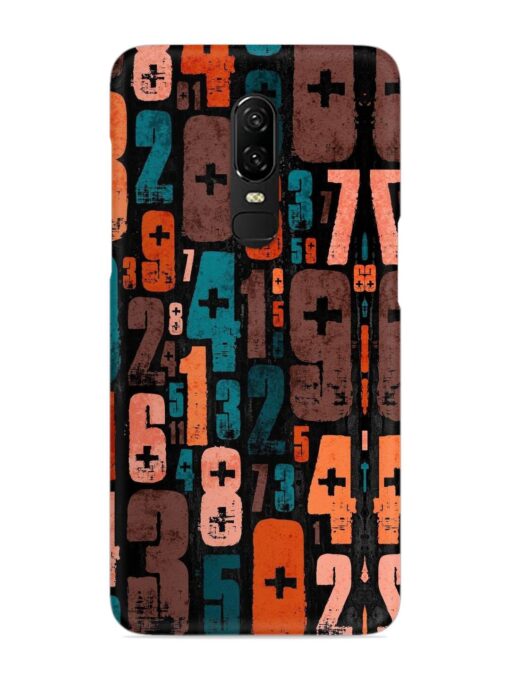 0 To 9 Art Snap Case for Oneplus 6 Zapvi