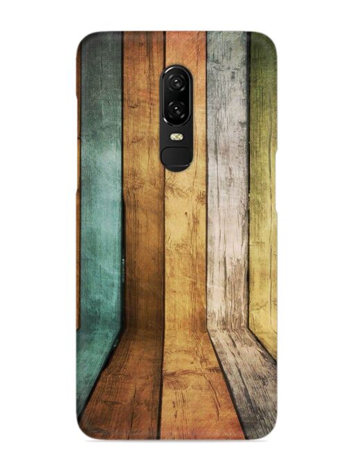 Wooden Realistic Art Snap Case for Oneplus 6 Zapvi