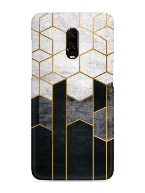 Cube Marble Art Snap Case for Oneplus 6T Zapvi