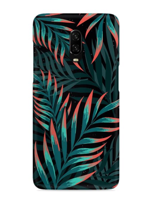 Green Leaf Art Snap Case for Oneplus 6T Zapvi