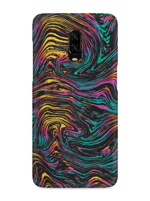 Abstract Liquid Colors Snap Case for Oneplus 6T Zapvi