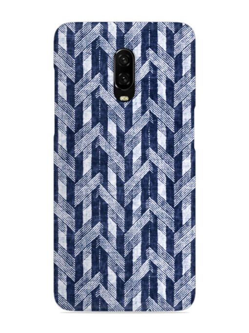 Abstract Herringbone Motif Snap Case for Oneplus 6T Zapvi