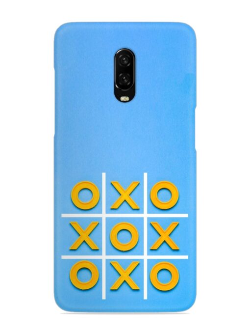 Yellow Plastic Crosses Snap Case for Oneplus 6T Zapvi