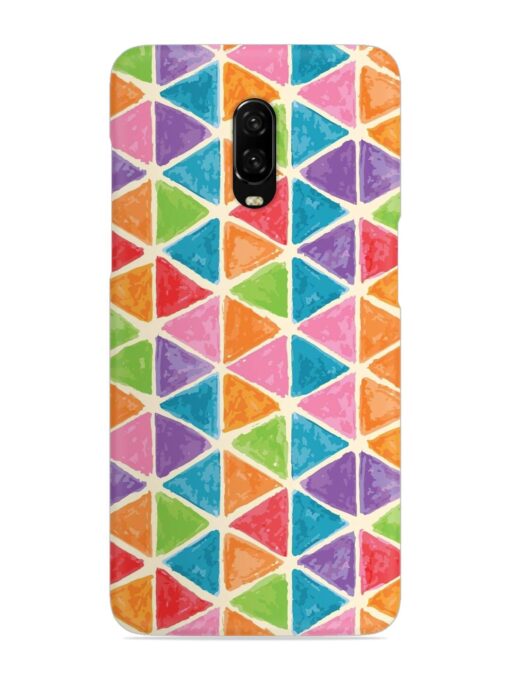 Seamless Colorful Isometric Snap Case for Oneplus 6T Zapvi