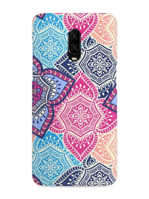 Ethnic Floral Seamless Snap Case for Oneplus 6T Zapvi