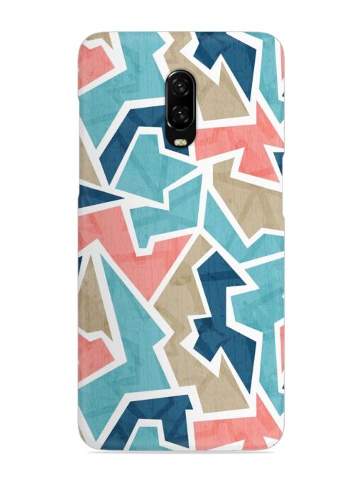 Vintage Geometric Triangle Snap Case for Oneplus 6T Zapvi