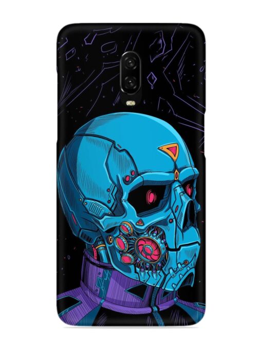 Skull Robo Vector Snap Case for Oneplus 6T Zapvi