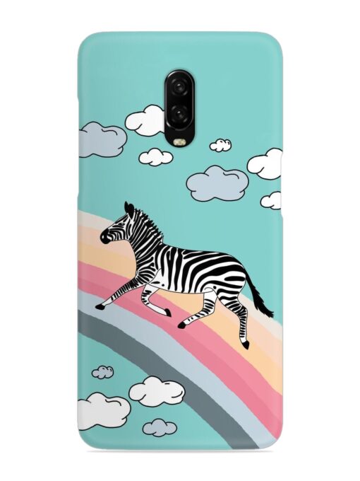 Running Zebra Snap Case for Oneplus 6T Zapvi