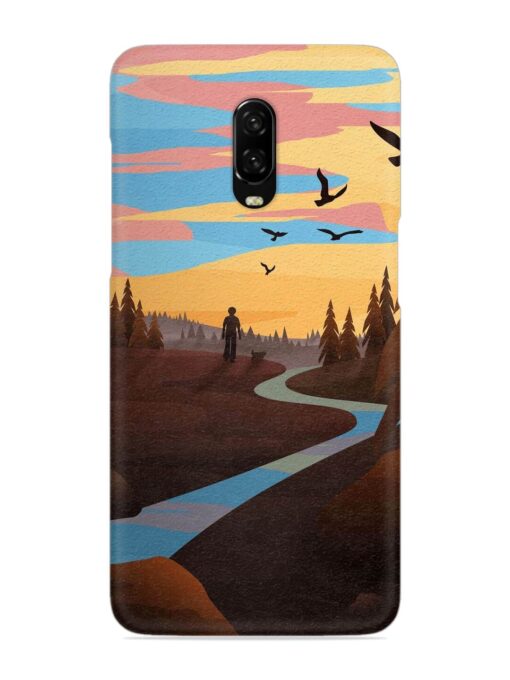 Natural Landscape Art Snap Case for Oneplus 6T Zapvi