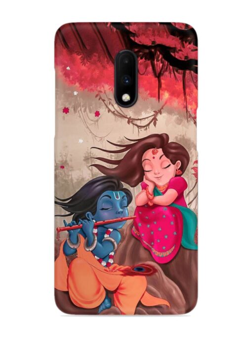 Radhe Krishna Water Art Snap Case for Oneplus 7 Zapvi