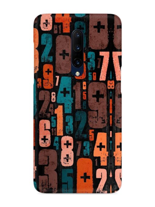 0 To 9 Art Snap Case for Oneplus 7 Pro Zapvi