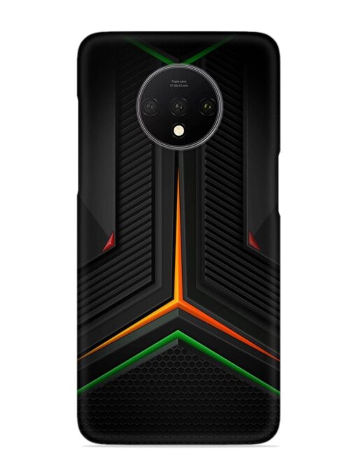 Orange Triangle Light Snap Case for Oneplus 7T Zapvi