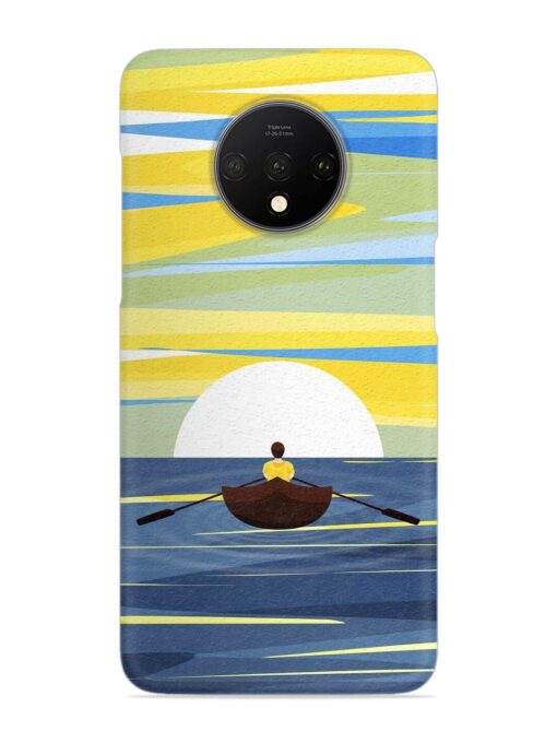 Rowing Person Ferry Paddle Snap Case for Oneplus 7T Zapvi