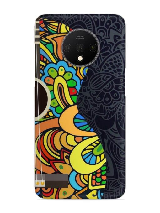 Guitar Vector Art Snap Case for Oneplus 7T Zapvi