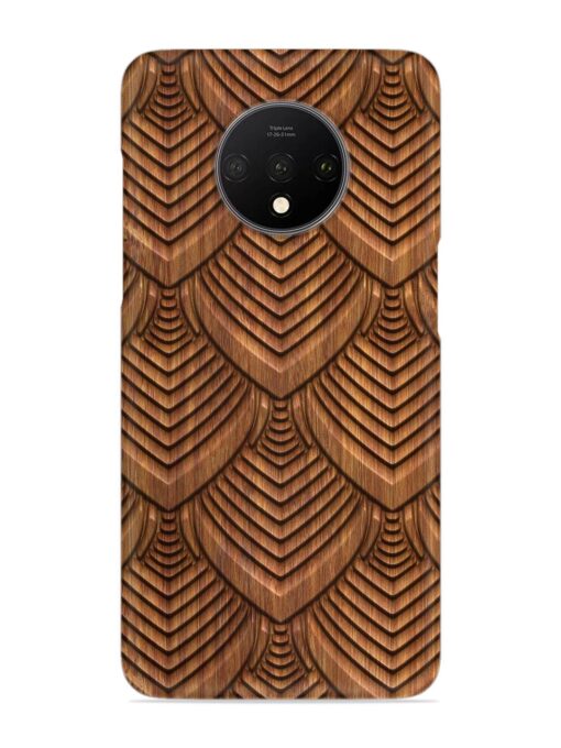 Carved Pattern On Snap Case for Oneplus 7T Zapvi